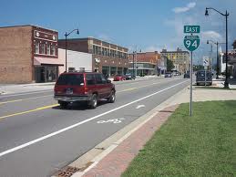 Bike Lanes along the I-94 Business Loop in Benton Harbor