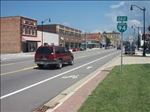 Bike Lanes along the I-94 Business Loop in Benton Harbor [Click here to view full size picture]