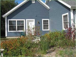 Rain Gardens at the Pokagon Band's elder housing in Cass County [Click here to view full size picture]